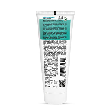 Kaya Clinic Brightening Beads Cleanser with AHA, Niacinamide, Vitamin E, Daily Use Exfoliating & Brightening Face Wash, Hydrating Cleanser for All Skin Types, 100ml